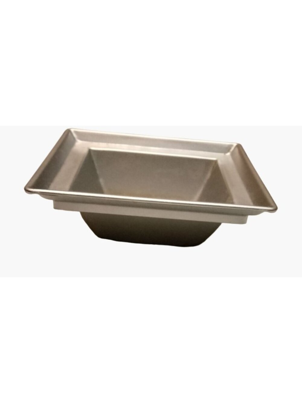 Square Silver Metal Candle Holder Floral Dish